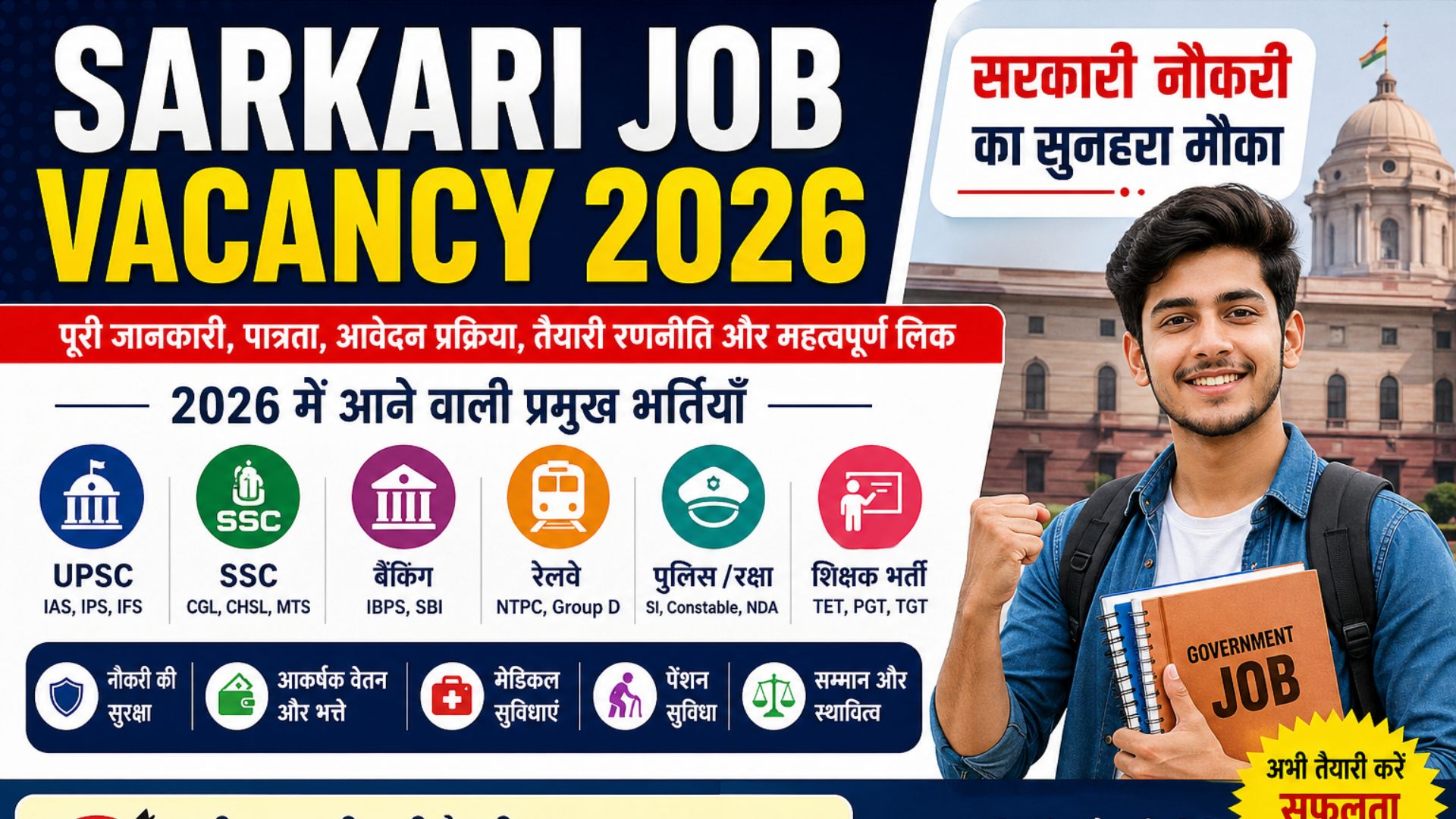 Sarkari Job Vacancy 2026: पूरी जानकारी, तैयारी रणनीति और महत्वपूर्ण अपडेट